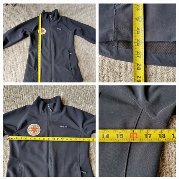 PATAGONIA WOMENS ADZE SOFTSHELL FRONT ZIP JACKET FLEECEBACKED BLACK - Picture 12 of 12